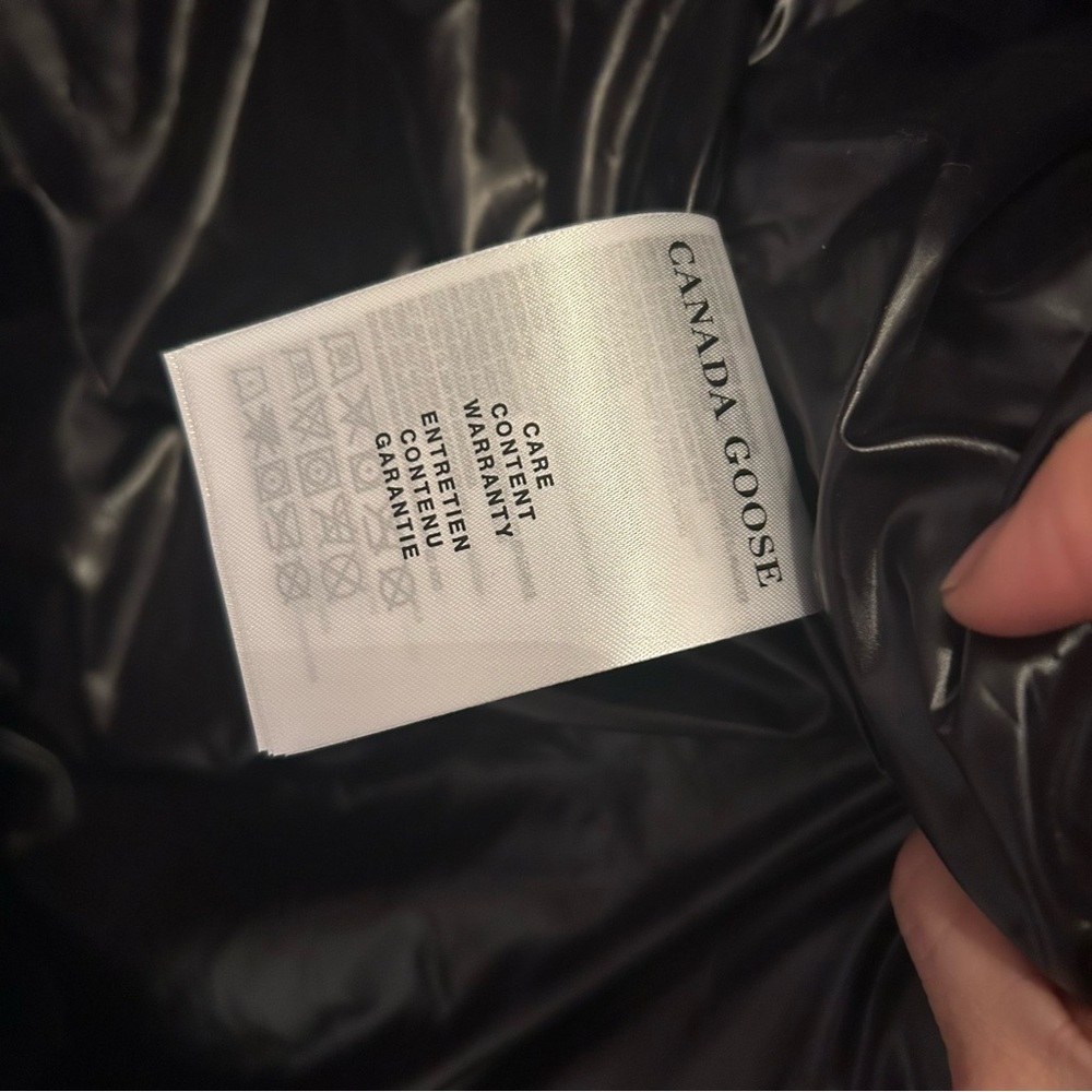 Canada Goose Alliston Long Parka Red Logo Jacket Black size xs - Picture 11 of 16